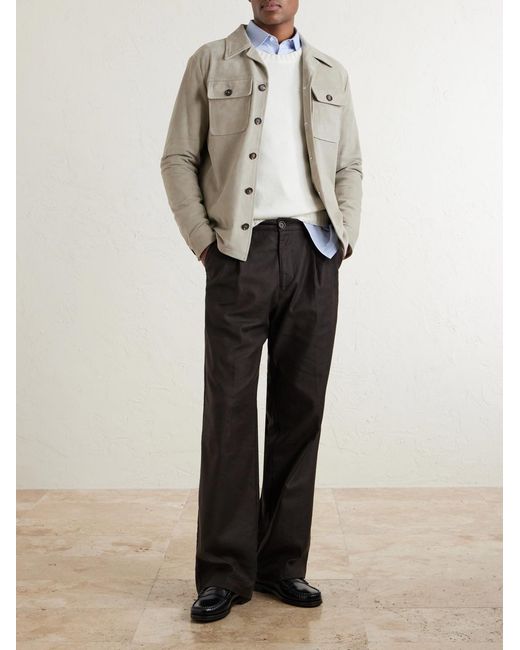 Eleventy Natural Suede Jacket for men