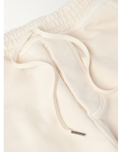 Tom Ford Schmal zulaufende Jogginghose aus Baumwoll-Jersey in Natural für Herren