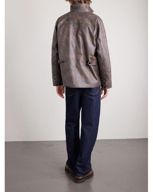 Beams Plus Brown Car Coat Jacket for men
