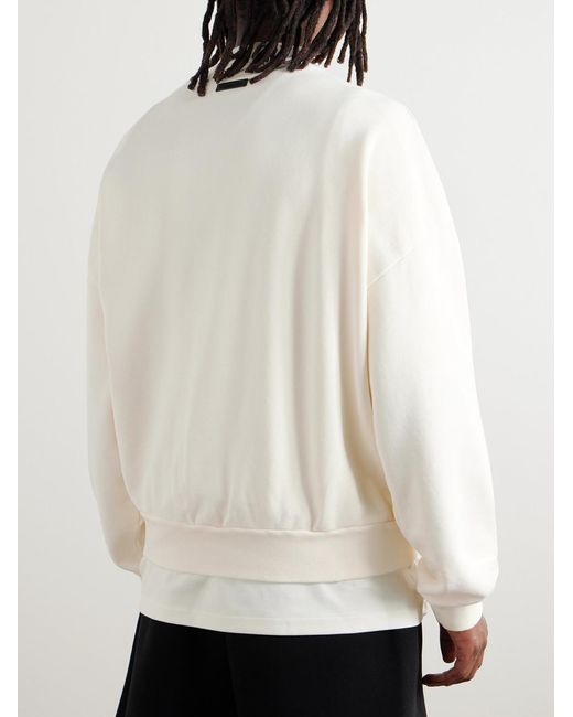 Fear Of God Natural Printed Cotton-Jersey Sweatshirt for men