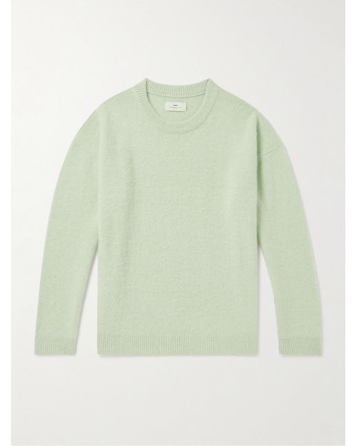SSAM Green Brushed Cashmere Sweater for men
