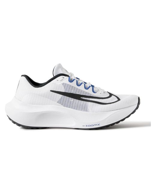 Nike White Zoom Fly 5 Rubber-trimmed Mesh Sneakers for men
