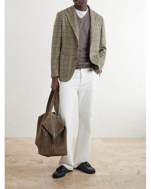 N.Peal Cashmere Gray Conduit Cashmere And Silk-Blend Sweater for men