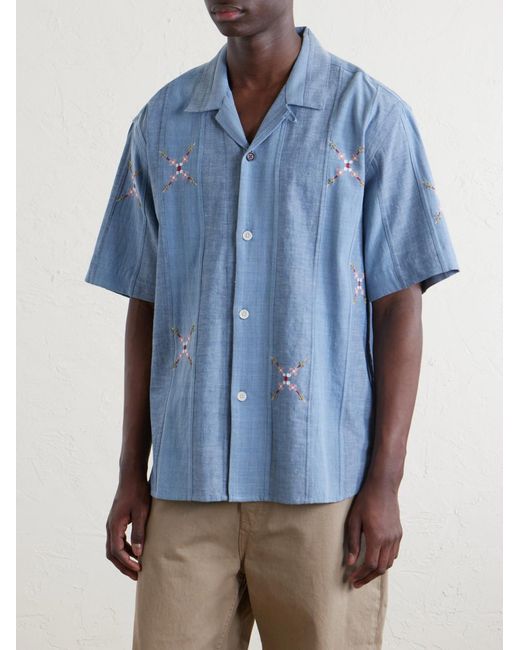Kardo Blue Ronen Cotton Shirt for men