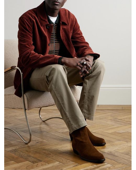 Mr P. Brown Oscar Suede Chelsea Boots for men
