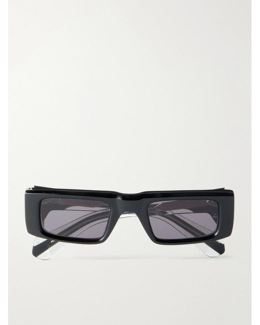 Jacques Marie Mage Black Rimbaud Square-Frame Acetate Sunglasses for men