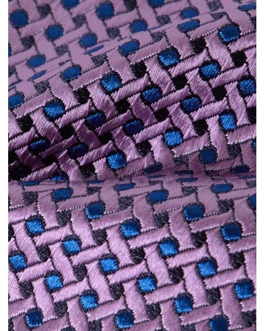 Cravatta in seta jacquard di Charvet in Purple da Uomo