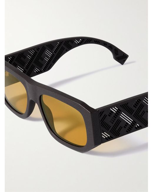 Fendi Shadow Sonnenbrille mit eckigem Rahmen aus Azetat in Brown für Herren