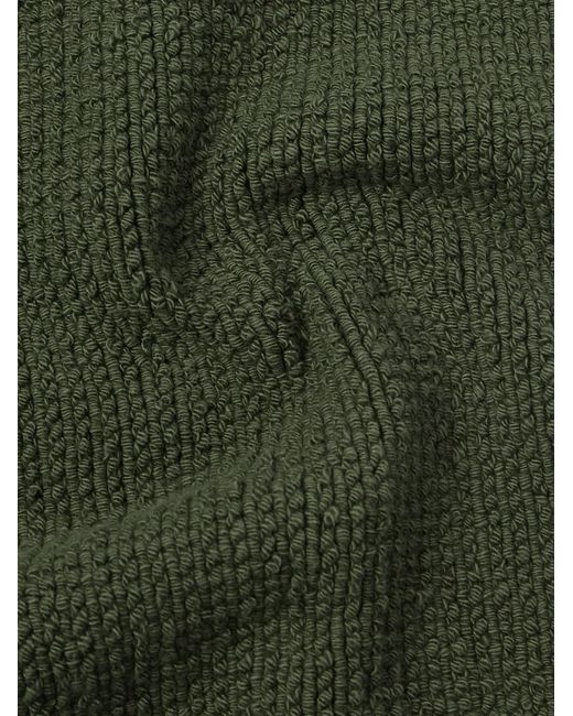 Jil Sander Green Cotton-Blend Bouclé Sweater for men