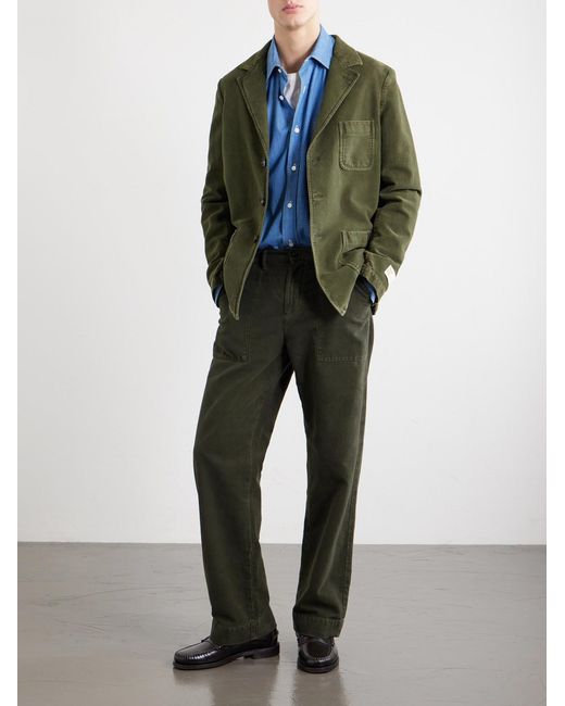 Massimo Alba Green Baglieto Cotton Blazer for men