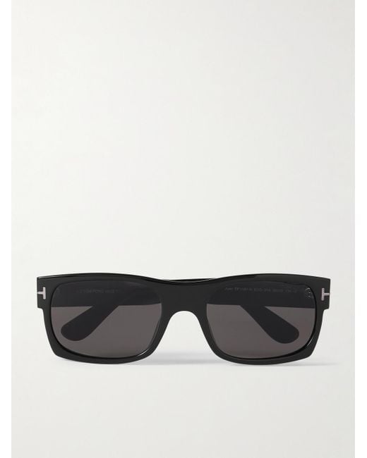 Tom Ford Black Juan Square-Frame Acetate Sunglasses for men