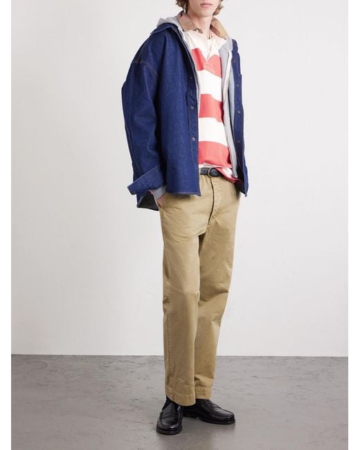 Polo Ralph Lauren Logo-Embroidered Striped Cotton-Jersey Rugby Shirt for men