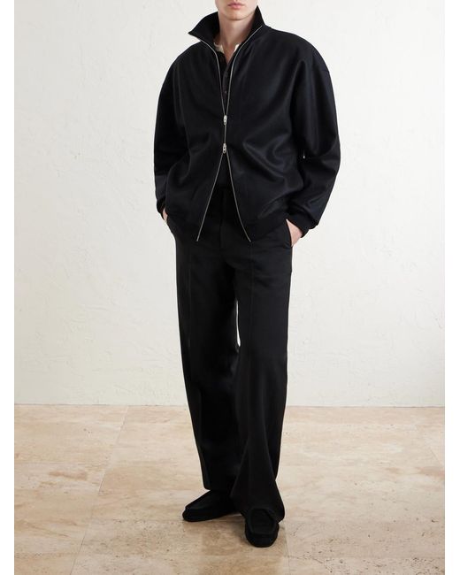 Jil Sander Black Wool-Felt Jacket for men
