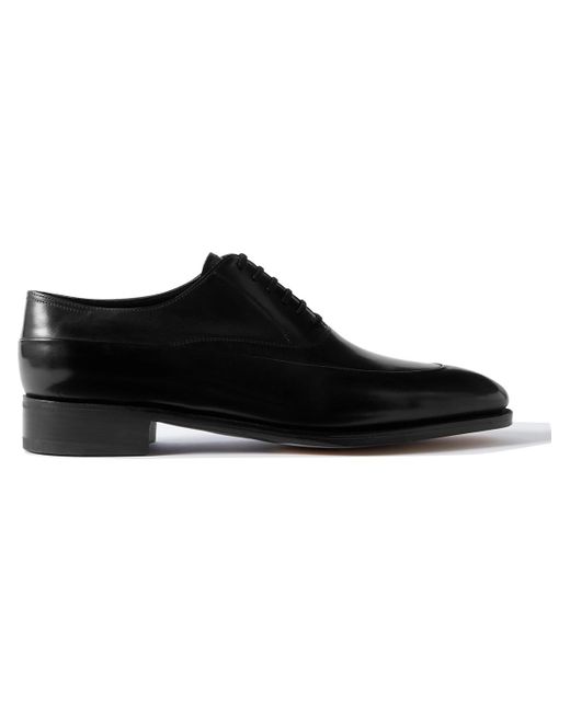John Lobb Black Edge Leather Oxford Shoes for men
