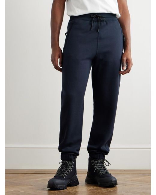 Loro Piana Blue Vogel Tapered Cotton And Cashmere-Blend Jersey Sweatpants for men