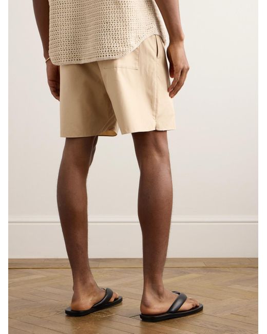 Auralee Natural Straight-leg Cotton-poplin Shorts for men
