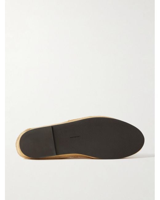 The Row Natural Tyler Textured-leather Loafers for men