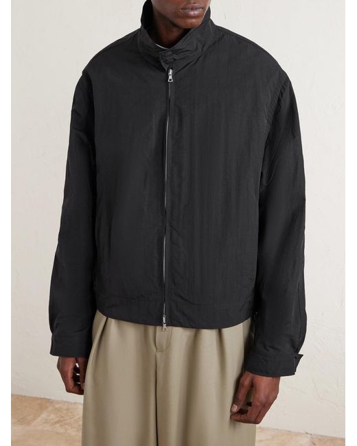Dries Van Noten Black Shell Blouson Jacket for men