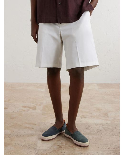 Mulo Suede Espadrilles in Blue für Herren