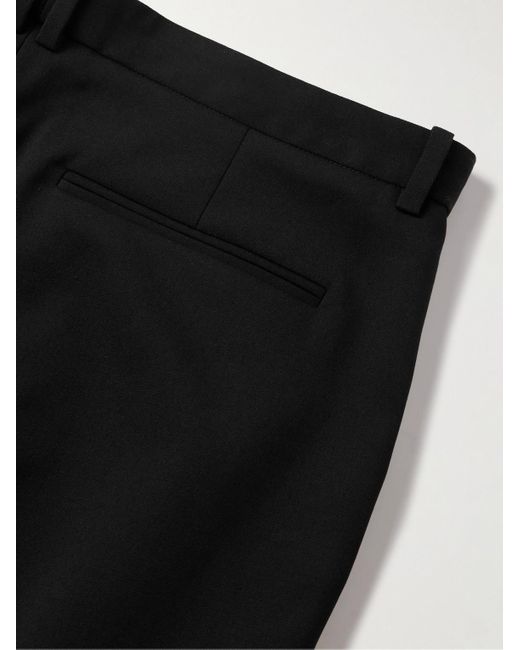 The Row Black Alistaire Straight-Leg Wool-Blend Twill Trousers for men