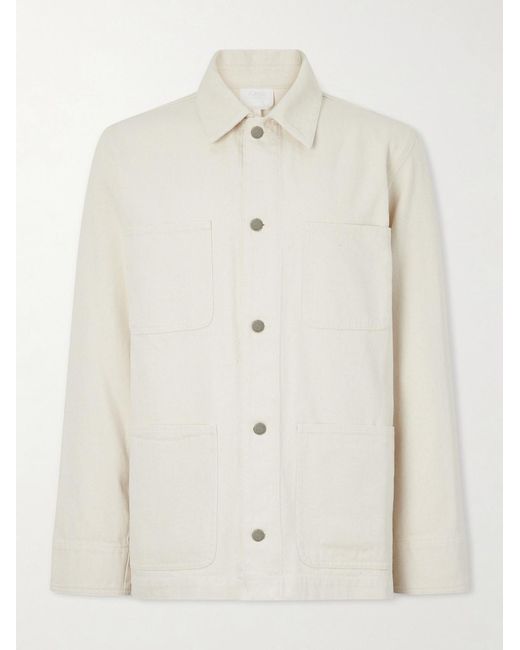 A.P.C. Natural Cotton-Twill Overshirt for men