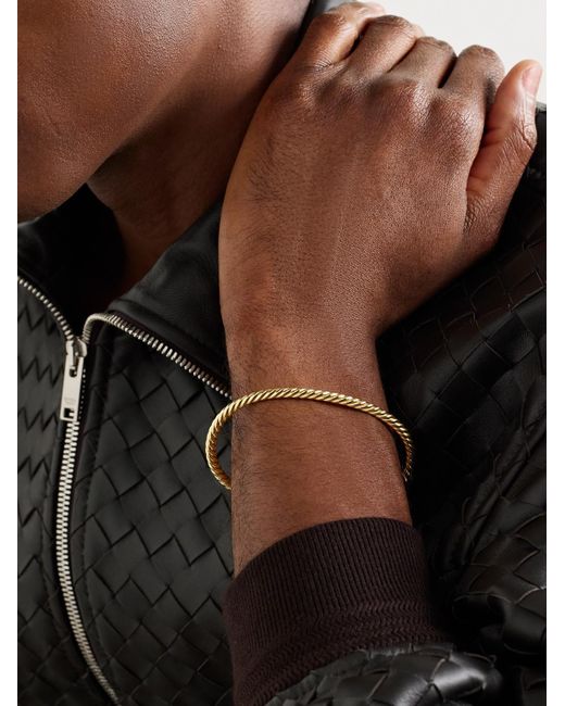 David Yurman Black Cablespira® 18-karat Gold Cuff for men