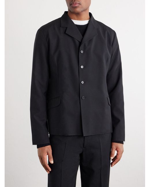 Jil Sander Black Virgin Wool Jacket for men