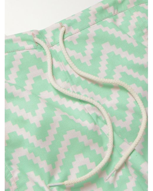 SMR Days Green Xuclar Straight-Leg Printed Recycled-Shell Swim Shorts for men