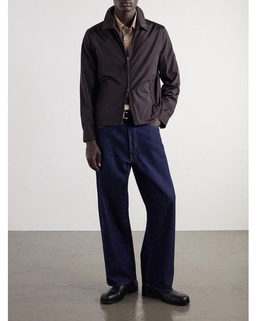 Burberry Gray Logo-Appliquéd Shell Jacket for men