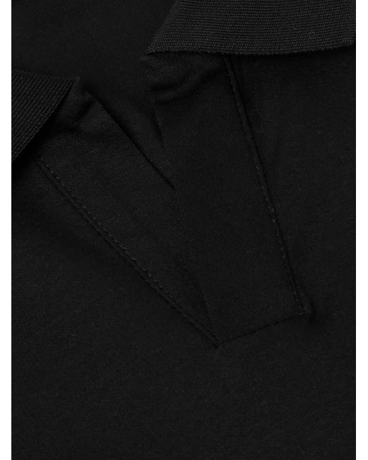 NN07 Black Paul 3525 Organic Cotton Polo Shirt for men