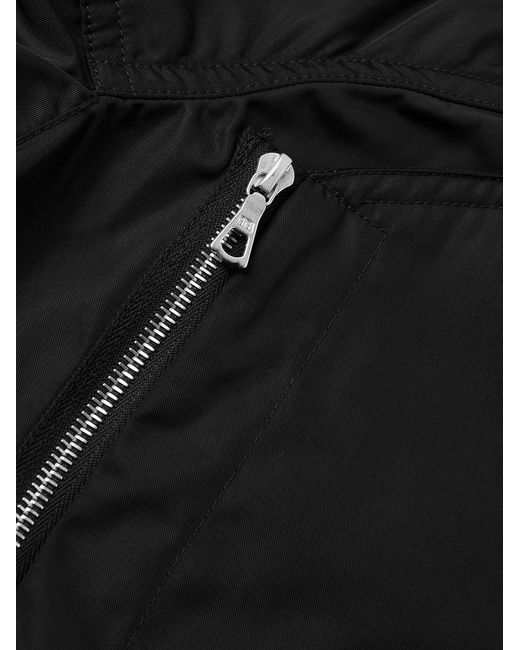 Dries Van Noten Black Tech-Twill Parka for men