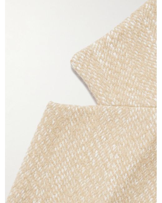 Amomento Natural Oversized Herringbone Twill Blazer for men