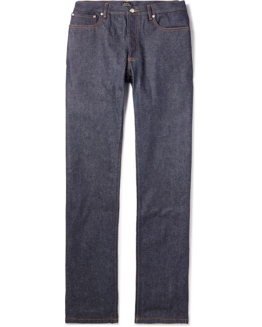A.P.C. Blue Petit Standard Straight-leg Jeans for men