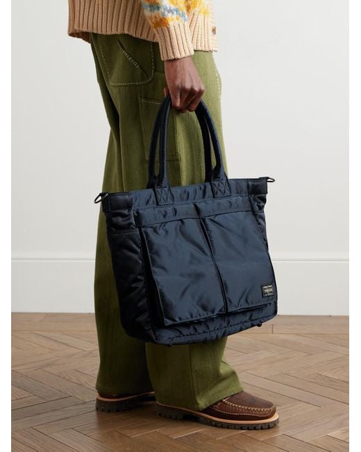 Porter-Yoshida and Co Blue Tanker Nylon-Twill Tote Bag for men