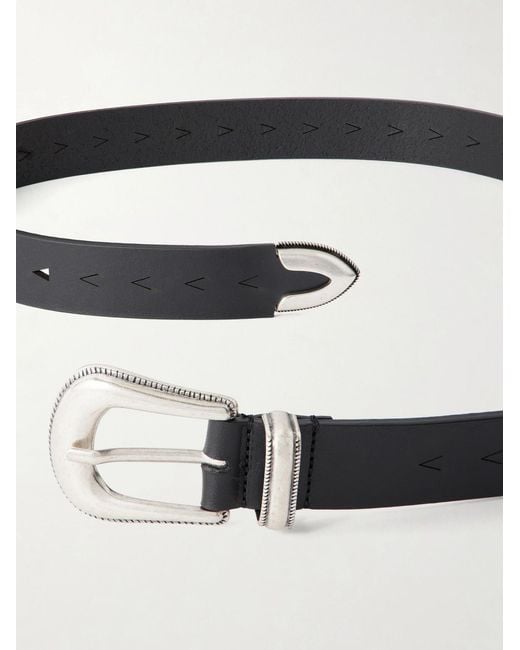 A Kind Of Guise Black 2 Cm Leather Belt for men