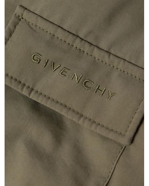 Givenchy Green Cotton-blend Shell Bomber Jacket for men