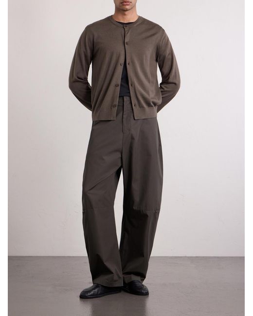 Amomento Green Wool Cardigan for men