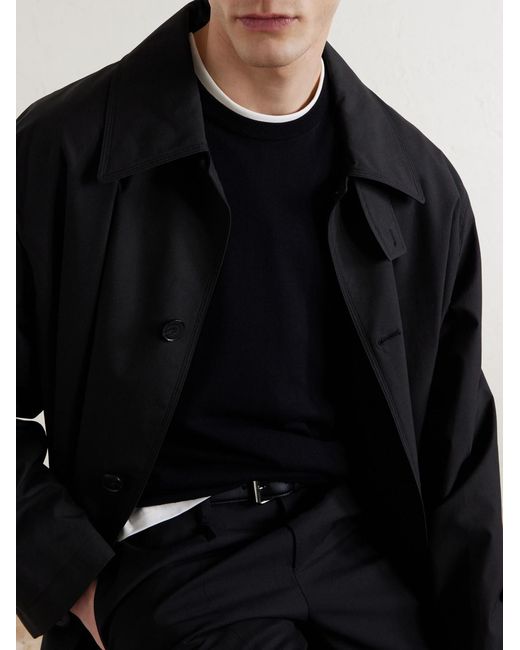 Canali Blue Cotton Sweater for men