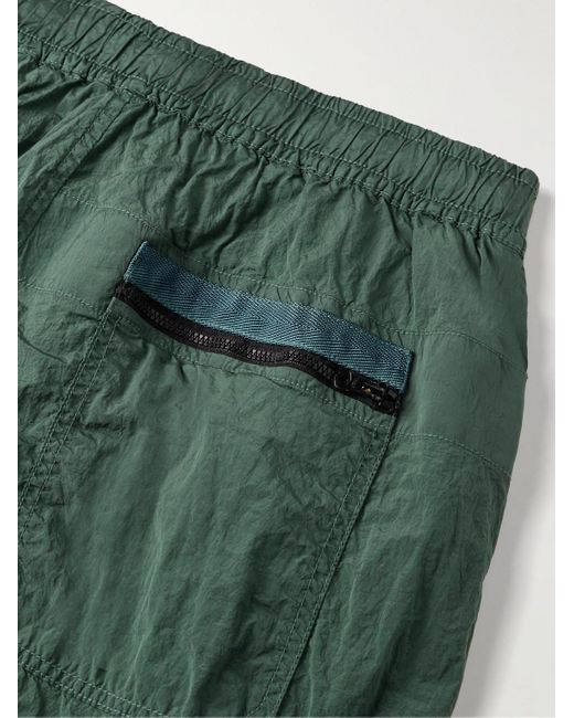 Stone Island Schmal zulaufende Hose aus "Nylon Metal"-Material aus ECONYL® mit Logoapplikation in Green für Herren