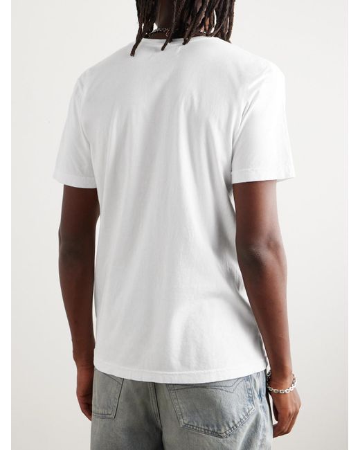 T-shirt in jersey di cotone con stampa Pleasure Point di Local Authority in White da Uomo