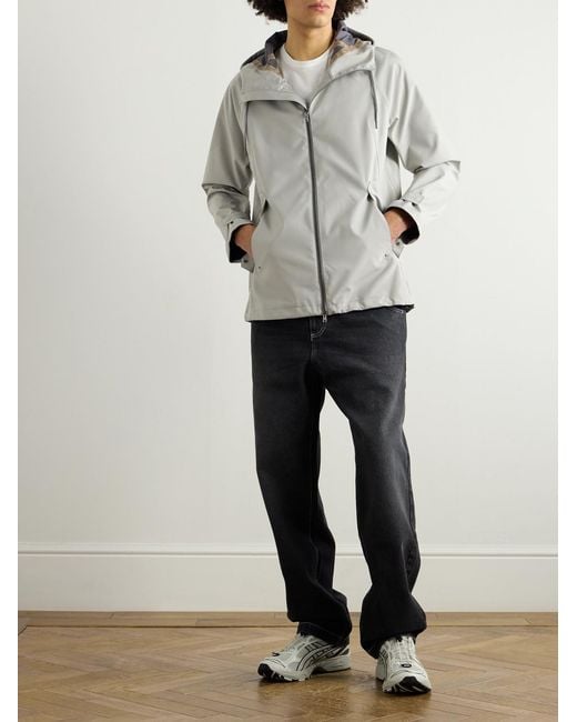 Herno Gray Shell Hooded Jacket for men