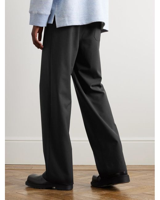 Loewe Black Straight-leg Wool Trousers for men