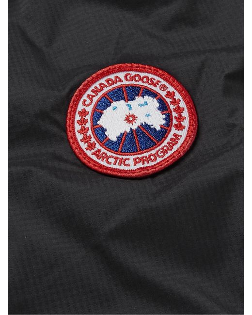 Canada Goose Black Lodge Slim-Fit Nylon-Ripstop Hooded Down Jacket for men