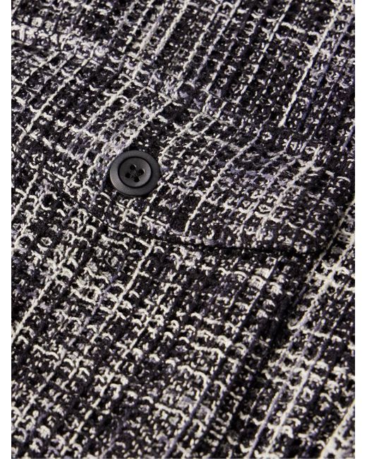 Corridor NYC Gray Spaced Cotton-tweed Overshirt for men