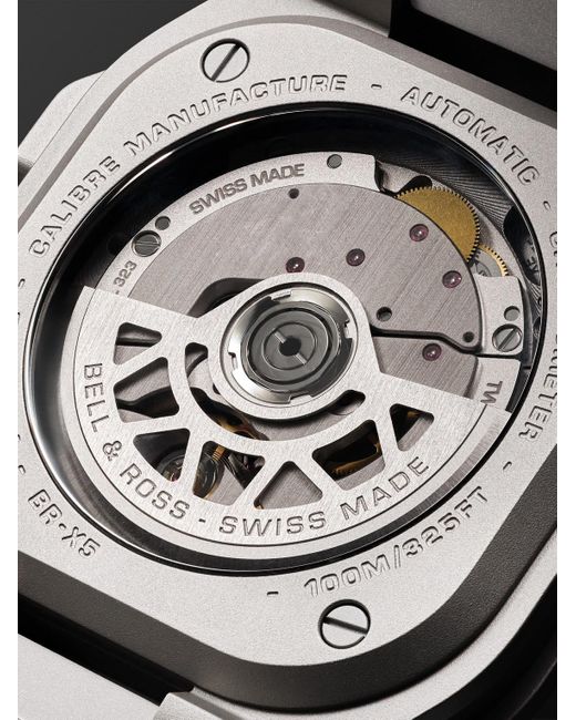 Bell & Ross Black Br-X5 Automatic Chronometer 41Mm Titanium Watch, Ref. No. Brx5R-Bl-Ti/Sti for men