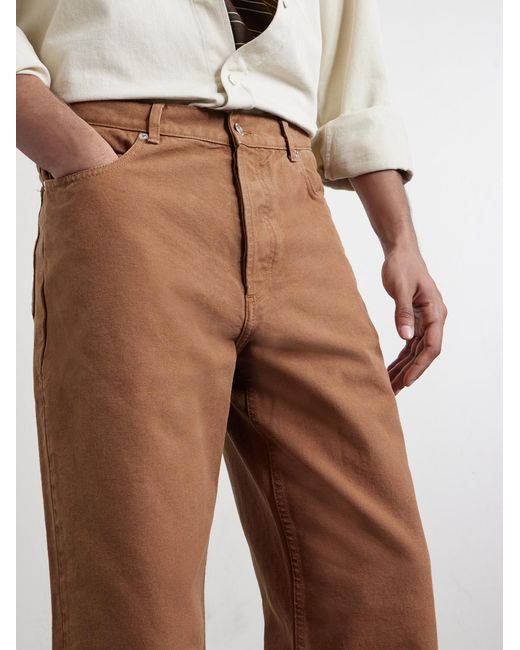 A.P.C. Brown Aaron Straight-Leg Jeans for men