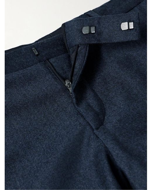 Paul Smith Blue Slim-fit Wool And Cashmere-blend Flannel Suit Trousers for men