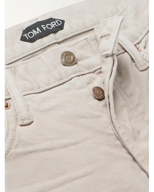 Tom Ford Schmal geschnittene Jeans in Natural für Herren