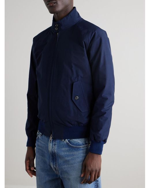 Baracuta G9 Harrington-Jacke aus einer Baumwollmischung in Blue für Herren