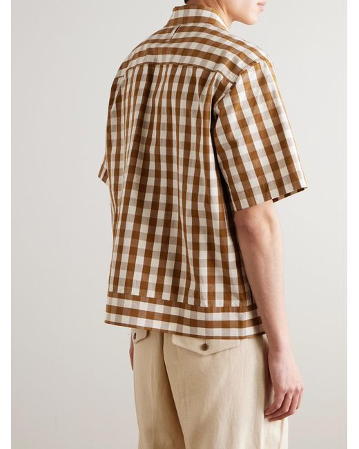 NN07 Natural Reed 50071 Gingham Cotton Overshirt for men